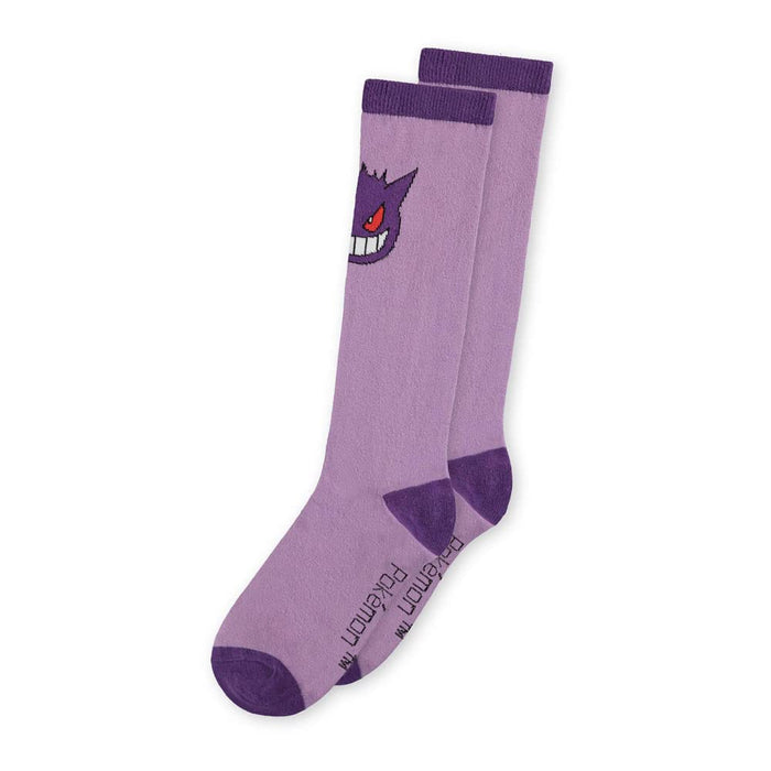 Pokemon Gengar Knee High Socks Female 39/42 Purple KH465856POK-39/42