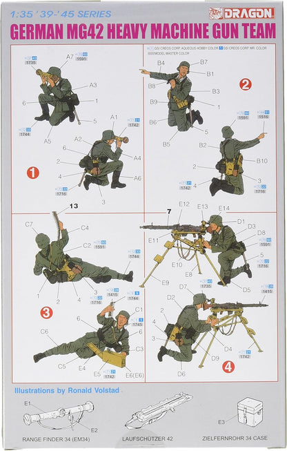 Dragon, 1:35, GERMAN MG42 HEAVY MACHINE GUN TEAM # 6064