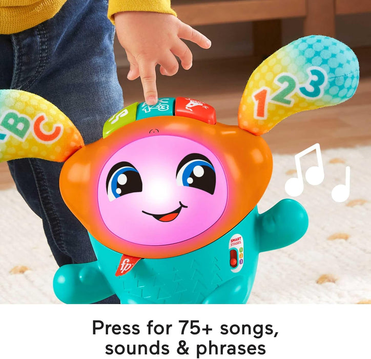 Fisher-Price DJ Bouncin’ Beats UK version, Baby Toys 12+ Months | Baby Sensory Toys for 1 Year Old Boys | Musical Toys for 1 Year Old Girls | Babies 1st Birthday Gifts for Girls | 9-36m, HJP92