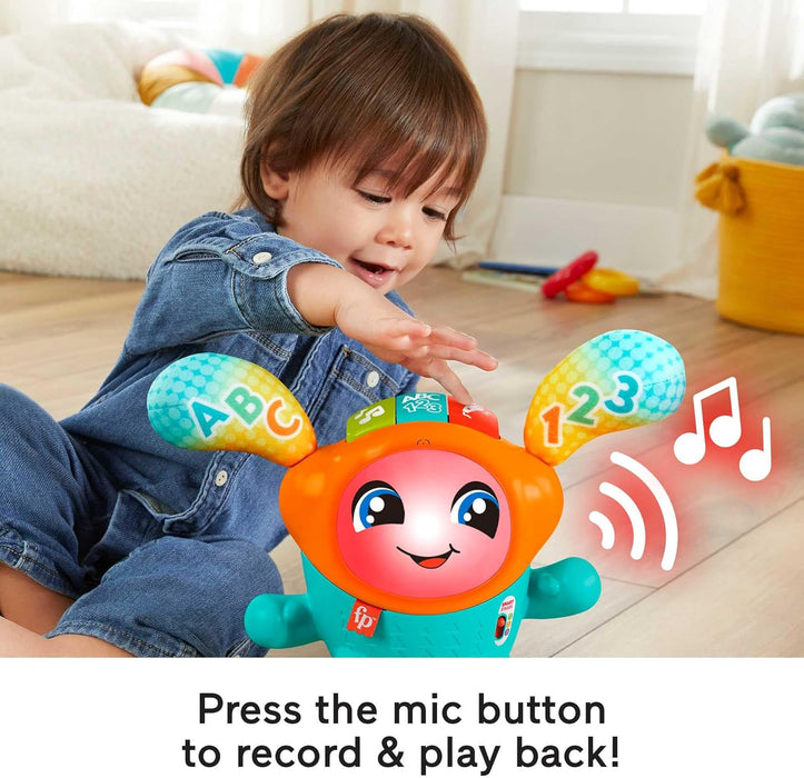 Fisher-Price DJ Bouncin’ Beats UK version, Baby Toys 12+ Months | Baby Sensory Toys for 1 Year Old Boys | Musical Toys for 1 Year Old Girls | Babies 1st Birthday Gifts for Girls | 9-36m, HJP92