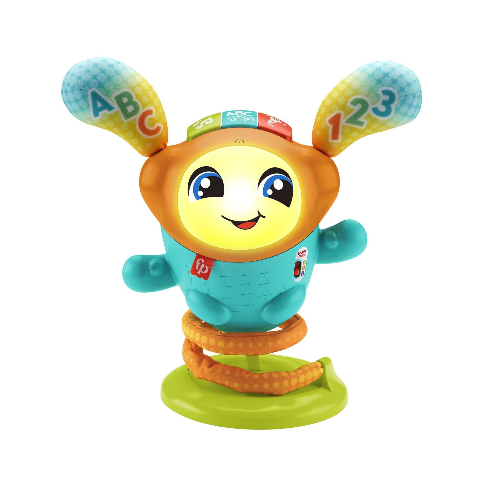Fisher-Price DJ Bouncin’ Beats UK version, Baby Toys 12+ Months | Baby Sensory Toys for 1 Year Old Boys | Musical Toys for 1 Year Old Girls | Babies 1st Birthday Gifts for Girls | 9-36m, HJP92