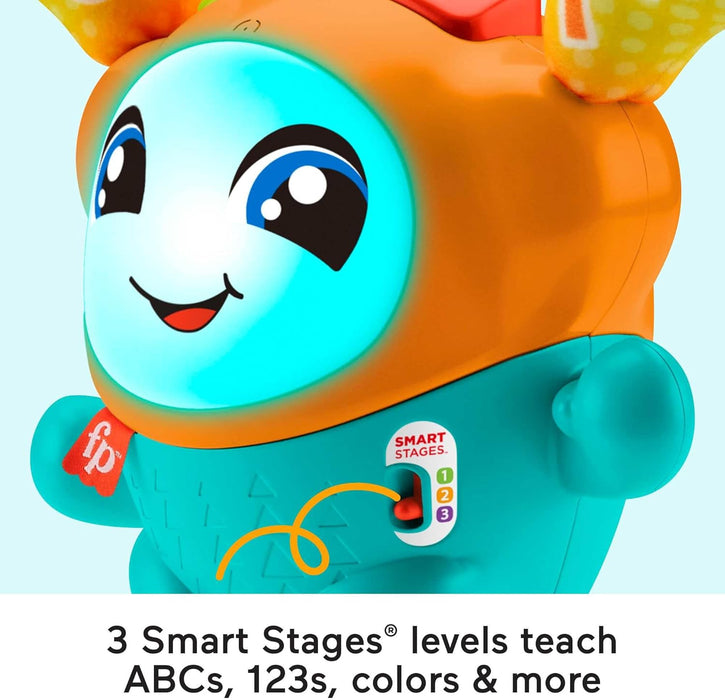 Fisher-Price DJ Bouncin’ Beats UK version, Baby Toys 12+ Months | Baby Sensory Toys for 1 Year Old Boys | Musical Toys for 1 Year Old Girls | Babies 1st Birthday Gifts for Girls | 9-36m, HJP92