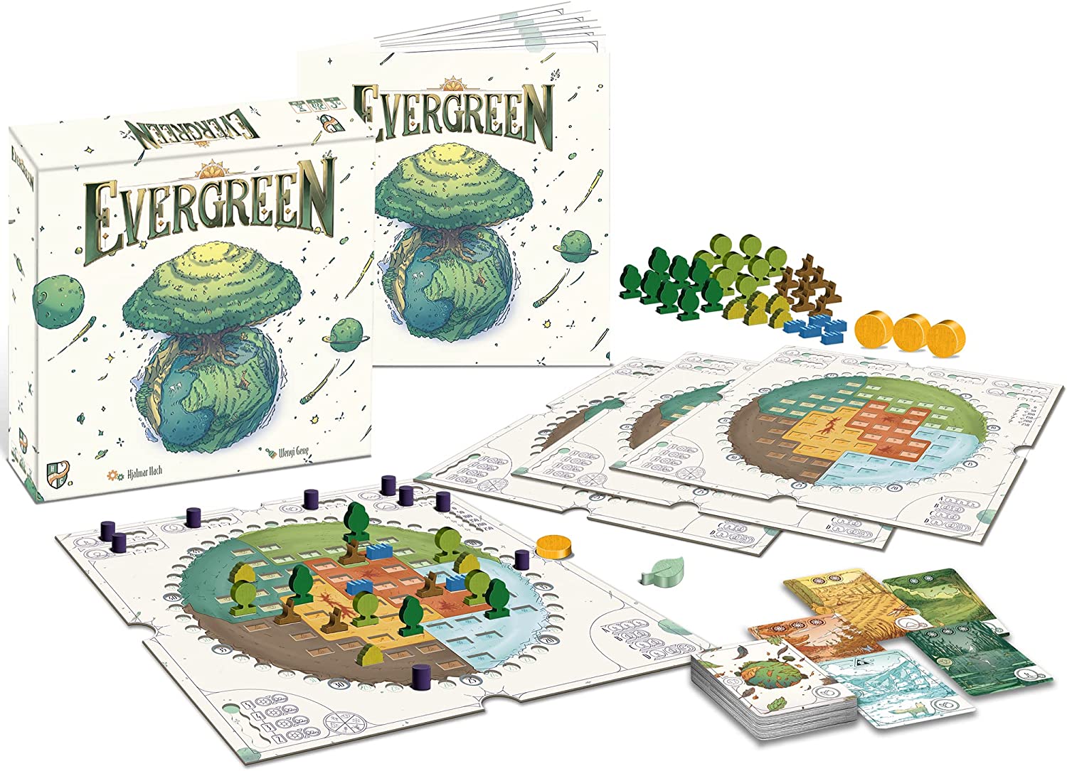 Horrible Guild Evergreen - (English), Abstract Strategy Board Game, Board Game for Adults and Family, Allowing a Total of 1 to 4 Players, Ages 8+, 45-60 Min