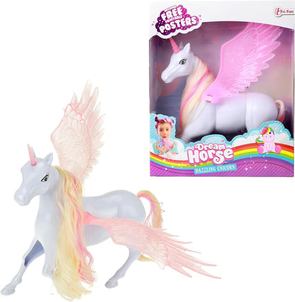 Toi-Toys playing Dream Horsefigure winged unicorn 18 cm