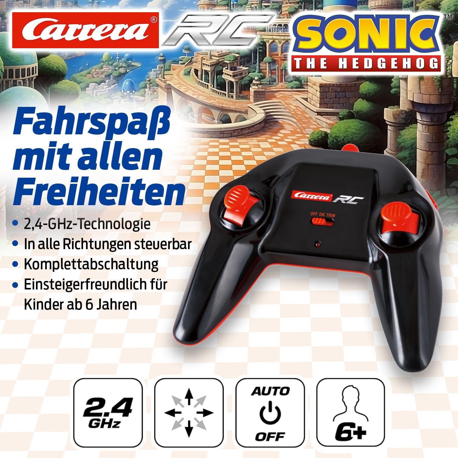 Carrera - 370201061-2,4GHz Team Sonic Racing - Sonic
