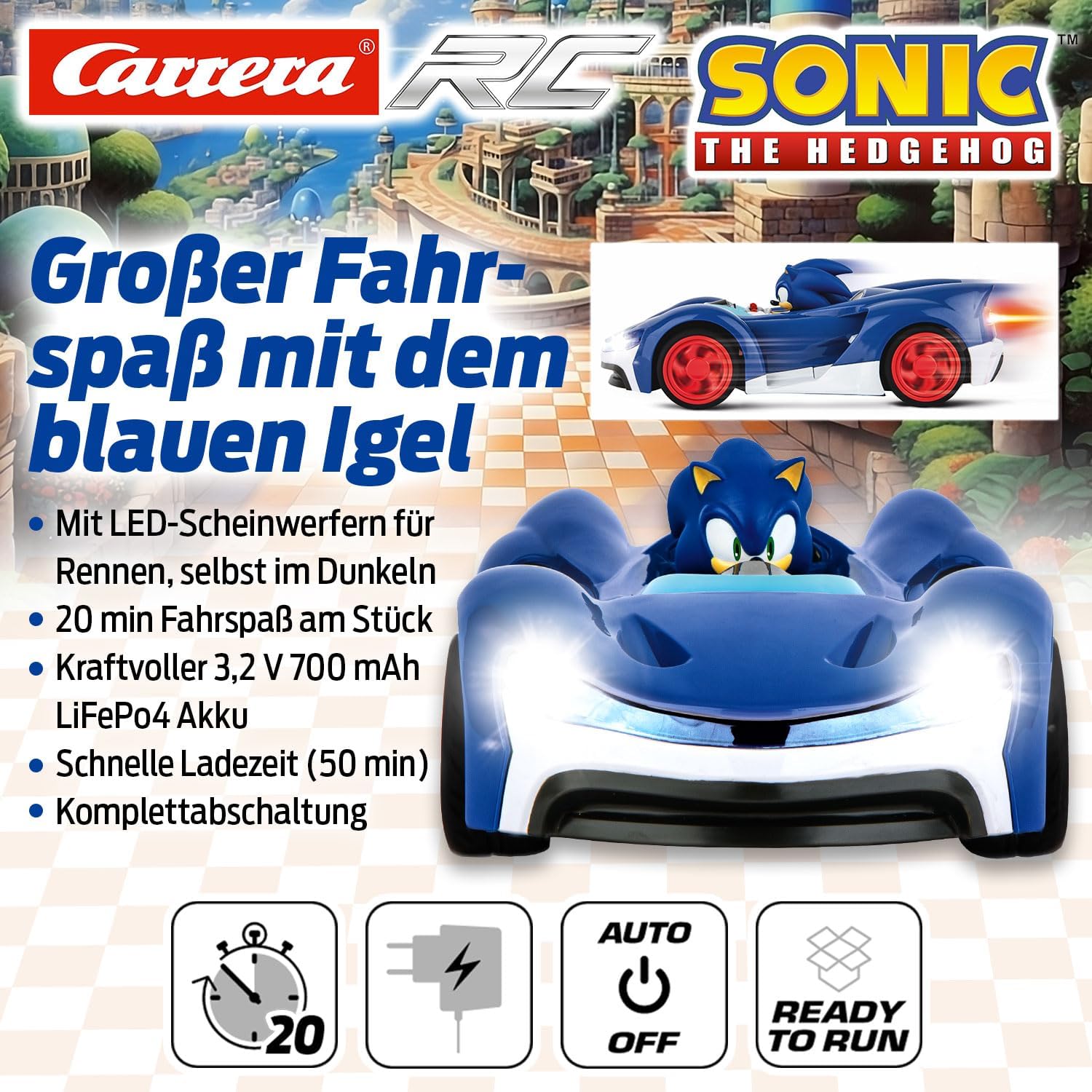 Carrera - 370201061-2,4GHz Team Sonic Racing - Sonic