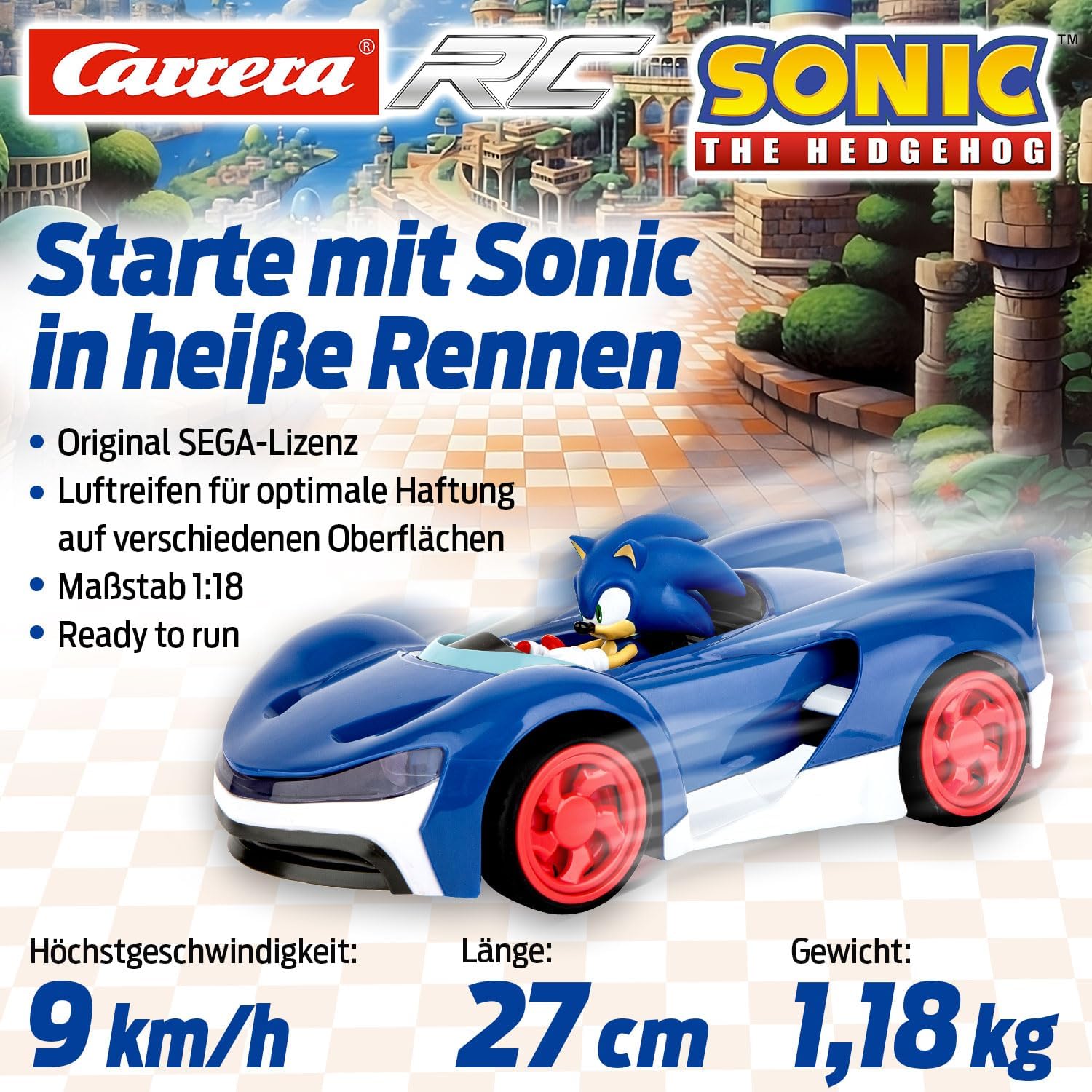 Carrera - 370201061-2,4GHz Team Sonic Racing - Sonic