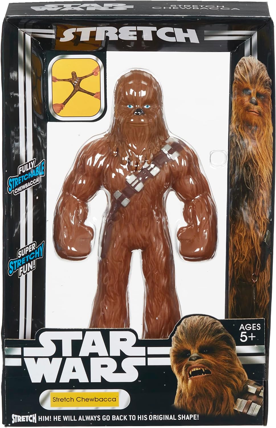 STAR WARS LARGE CHEWBACCA STRETCH TOY, STRETCH ARMSTRONG, AMAZING STRETCHY FUN. FULLY STRETCHABLE CHEWBACCA. IDEAL PRESENT FOR GIRLS, BOYS & STAR WARS FANS