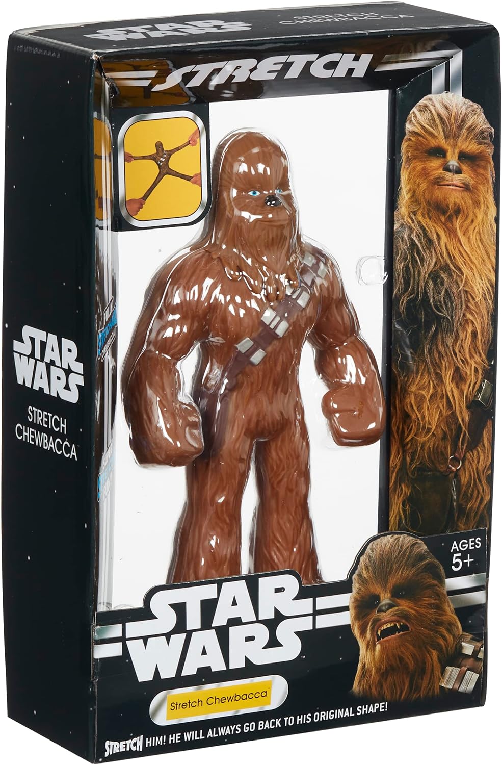 STAR WARS LARGE CHEWBACCA STRETCH TOY, STRETCH ARMSTRONG, AMAZING STRETCHY FUN. FULLY STRETCHABLE CHEWBACCA. IDEAL PRESENT FOR GIRLS, BOYS & STAR WARS FANS