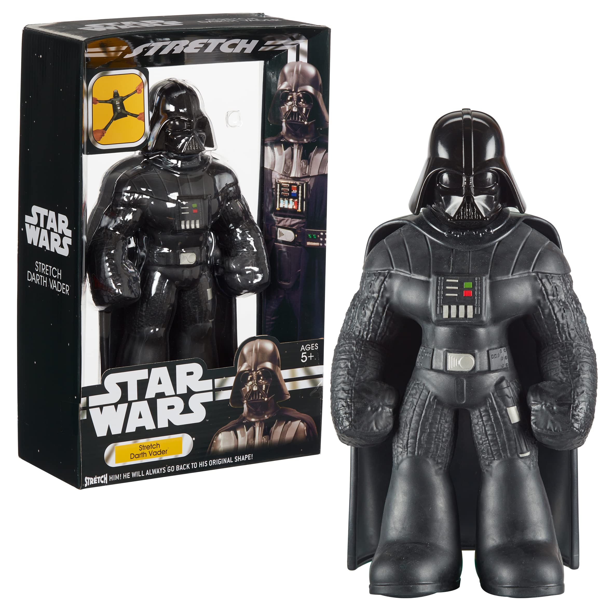 Character Options-07698 Juguete Grande Increíble diversión Dardo Vader Totalmente elástico. Regalo Ideal, niños y fanáticos de Star Wars, Color Negro (07698
