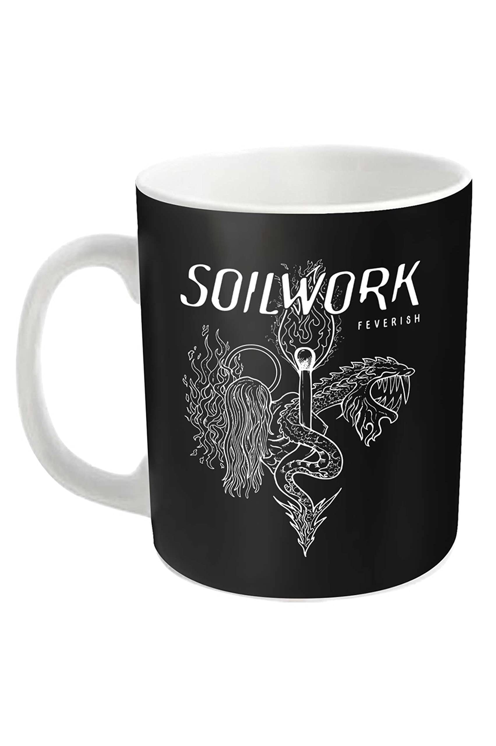 Soilwork Mug Feverish Band Logo Official White Boxed One Size