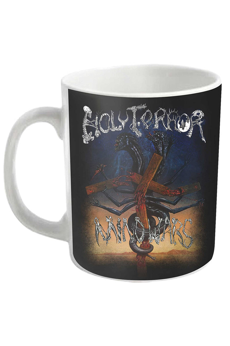 Holy Terror Mug Mind Wars Band Logo Official White Boxed One Size
