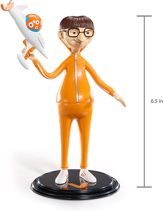 BendyFigs The Noble Collection Minions Victor - Noble Toys 16.5cm Bendable Posable Collectible Doll Figure With Stand and Mini Accessory