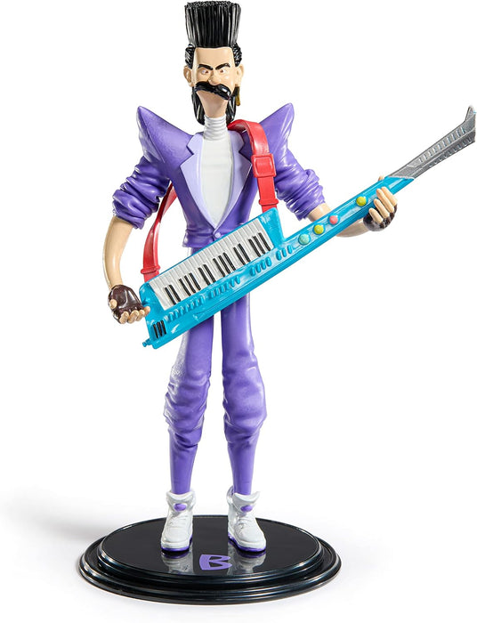 BendyFigs The Noble Collection Minions Balthazar - Noble Toys 19cm Bendable Posable Collectible Doll Figure With Stand and Mini Accessory