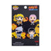 Loungefly POP! 4 Pack PIN SET: NARUTO - Naruto - TEAM 7 - Naruto Enamel Pins - Cute Collectable Novelty Brooch - for Backpacks & Bags - Gift Idea - Official Merchandise - Anime Fans