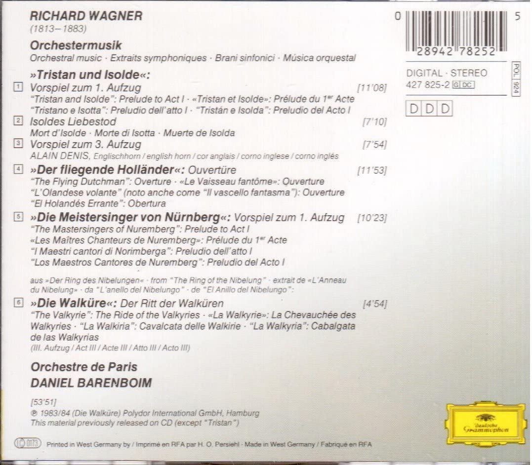 Richard Wagner Orchestral Music