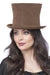 Smiffys Deluxe Authentic Victorian Top Hat, Brown
