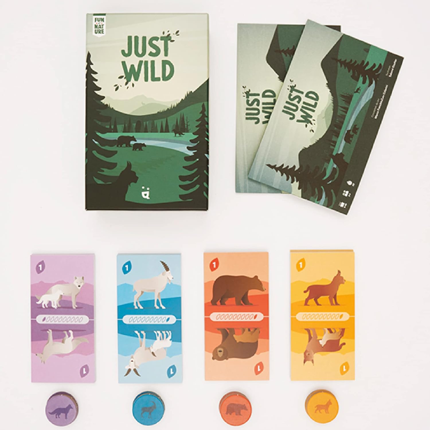 Helvetiq | Just Wild | Card Game | Ages 8+ | 2-4 Players | 20 Minutes Playing Time