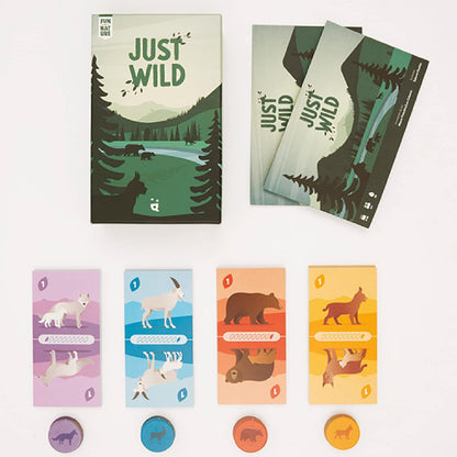 Helvetiq | Just Wild | Card Game | Ages 8+ | 2-4 Players | 20 Minutes Playing Time