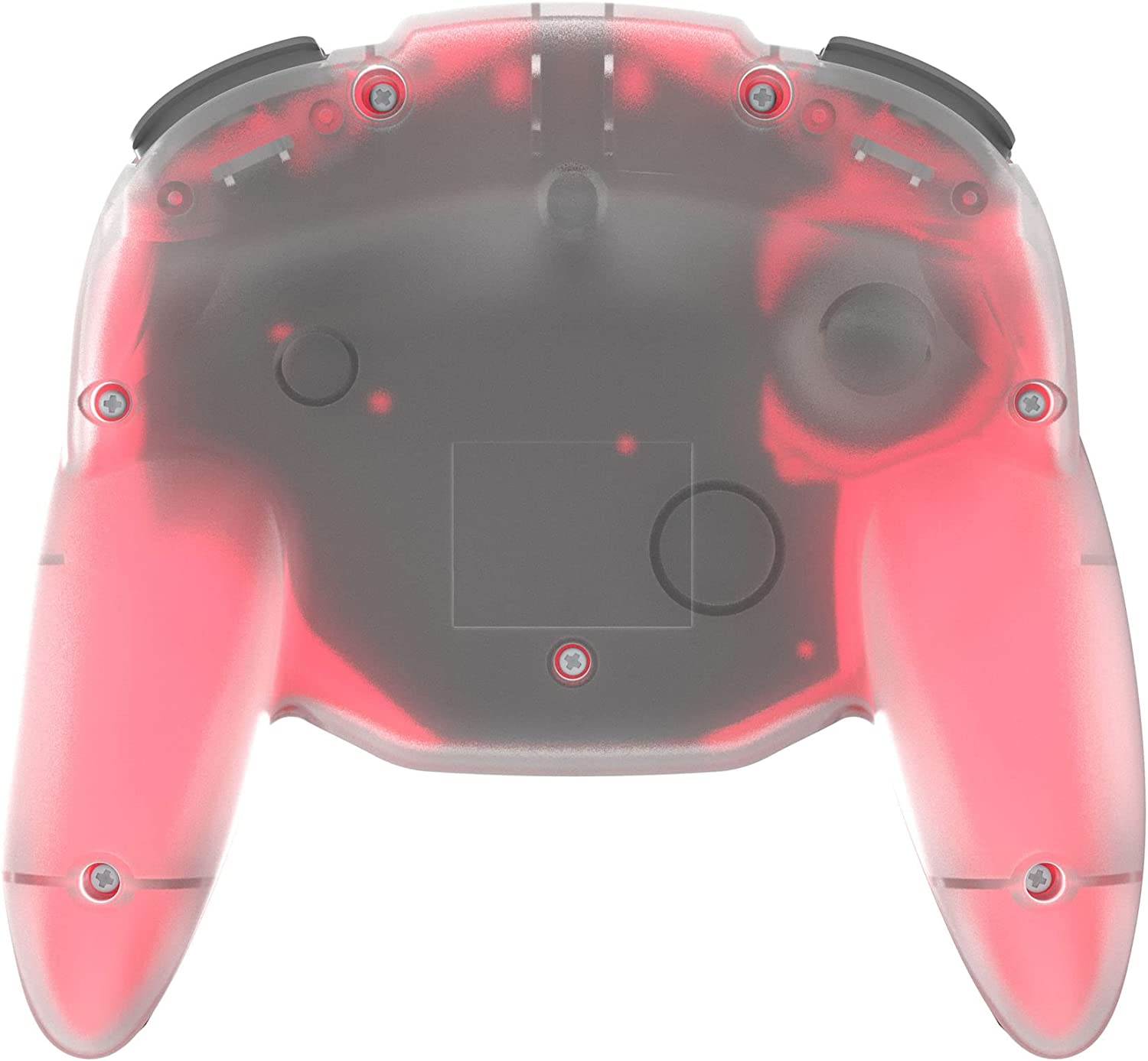 Retro-Bit Tribute64 2.4Ghz Wireless Controller For N64, Switch, PC, Mac and Other USB Devices - Clear Red (Nintendo Switch//