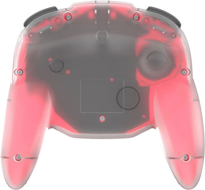 Retro-Bit Tribute64 2.4Ghz Wireless Controller For N64, Switch, PC, Mac and Other USB Devices - Clear Red (Nintendo Switch//
