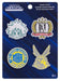 Loungefly FUNKO 4 Pack PIN SET: MHA - U.A. High School - UA HIGH - My Hero Academia Enamel Pins - Cute Collectable Novelty Brooch - for Backpacks & Bags - Gift Idea - Official Merchandise