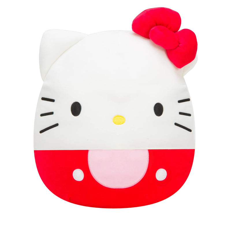Squishmallows JWHK-12KR Sanrio 12-Inch Red Dress Add Hello Kitty to Your Squad, Ultrasoft Stuffed Animal Medium-Sized, Official Kelly Toy Plush
