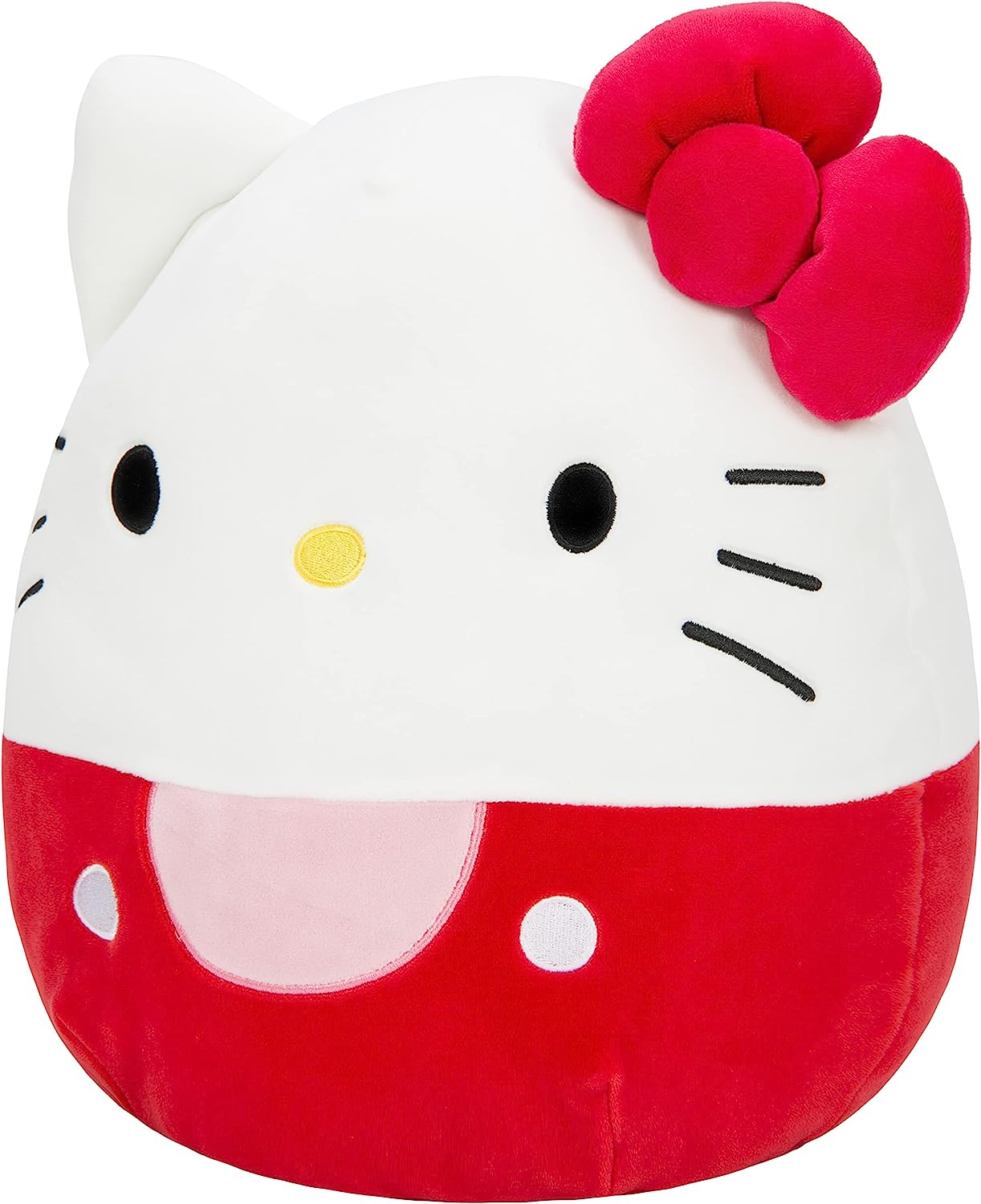 Squishmallows JWHK-12KR Sanrio 12-Inch Red Dress Add Hello Kitty to Your Squad, Ultrasoft Stuffed Animal Medium-Sized, Official Kelly Toy Plush