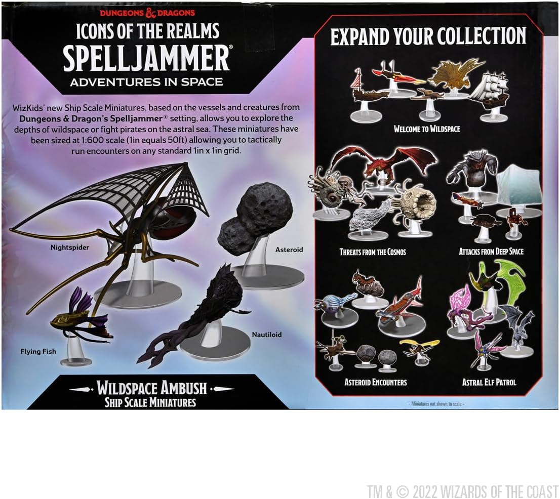 D&D Icons of the Realms Miniatures: Ship Scale - Wildspace Ambush