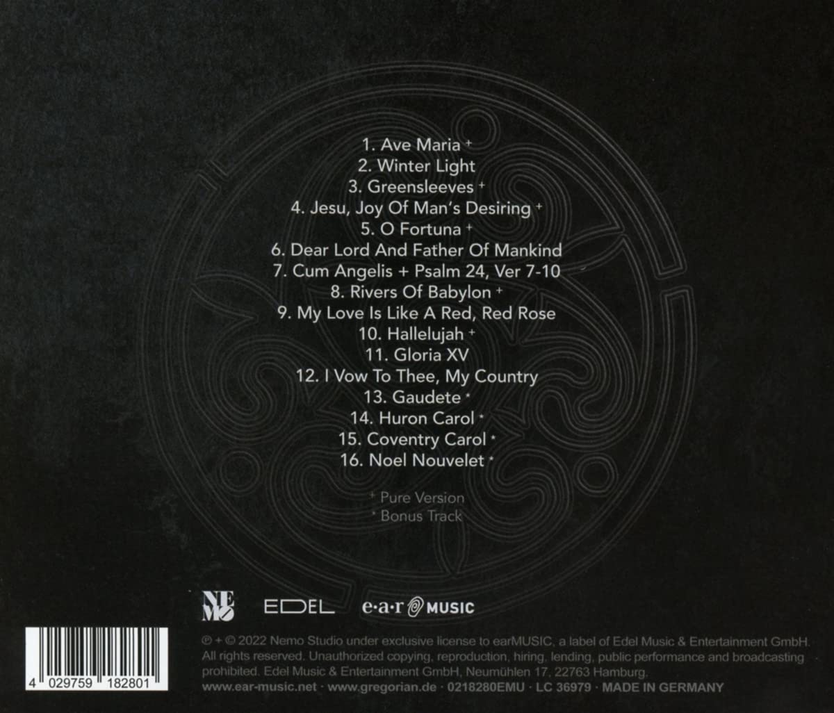 Gregorian - Pure Chants II (CD Jewelcase