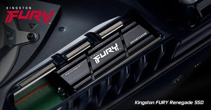 Kingston FURY Renegade 1000G PCIe 4.0 NVMe SSD W/ HEATSINK - For gamers, enthusiasts and high-power users - SFYRSK/1000G