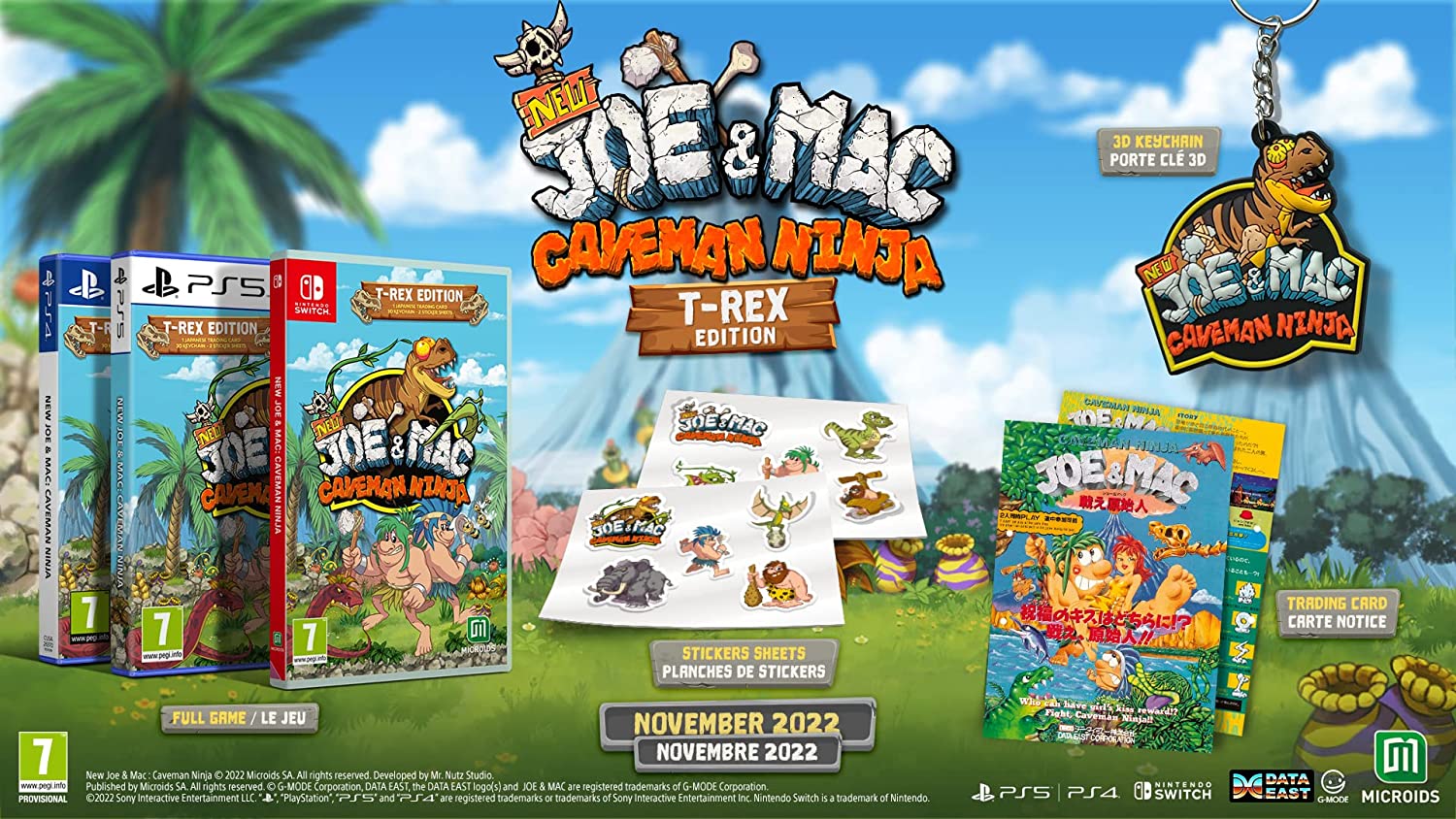 New Joe & Mac: Caveman Ninja - T-Rex Edition (PS5