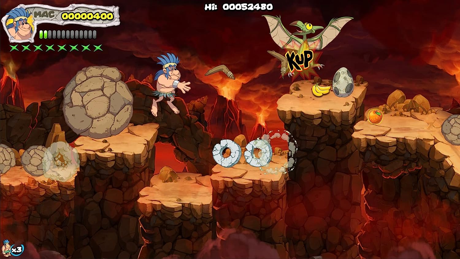 New Joe & Mac: Caveman Ninja - T-Rex Edition (PS4