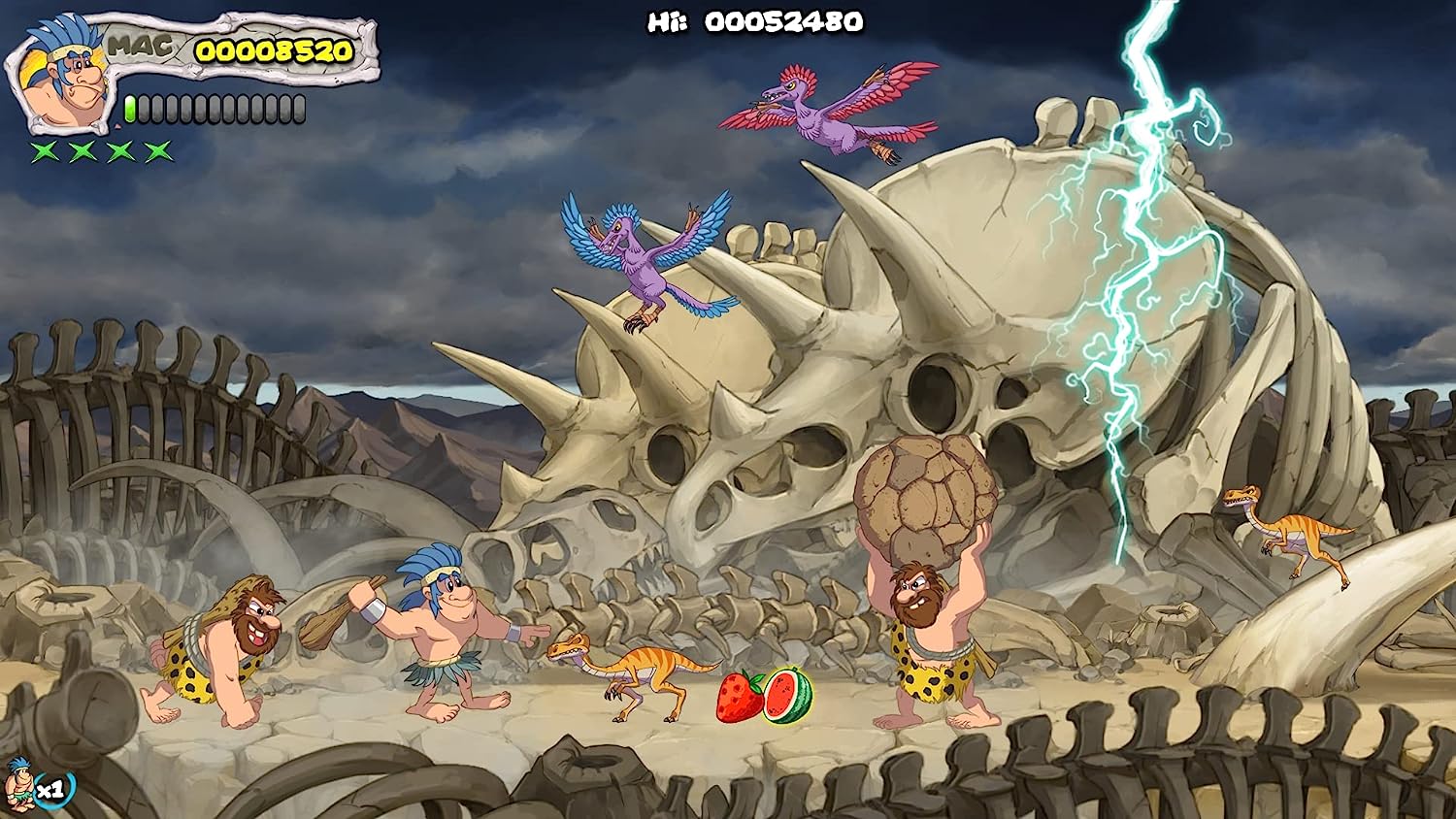 New Joe & Mac: Caveman Ninja - T-Rex Edition (PS4