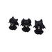 Nemesis Now Three Wise Vampuss Figurines 9cm, Resin, Black, Vampire Cat Figurines, Three Wise Vampuss Figurines, Witch Gift, Halloween Decoration, Cast in the Finest Resin, Lovingly Hand-Painted