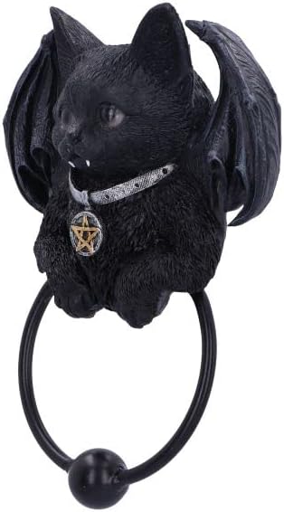 Vampuss Black Bat Cat Door Knocker 20Cm