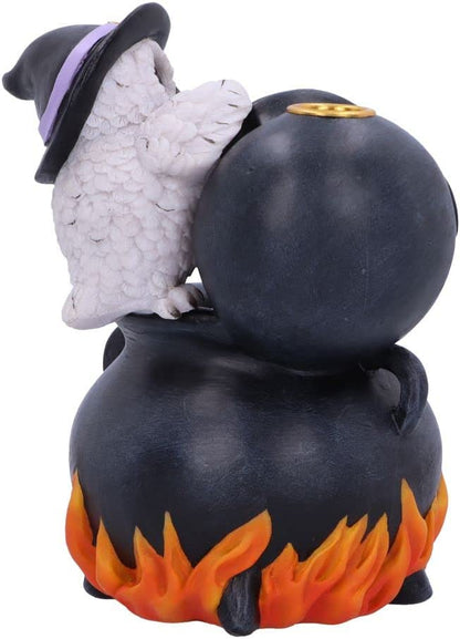 Snowy Brew Owl Backflow Incense Burner 17Cm