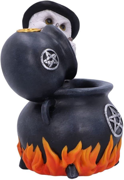 Snowy Brew Owl Backflow Incense Burner 17Cm