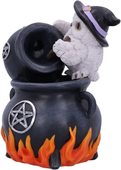 Snowy Brew Owl Backflow Incense Burner 17Cm