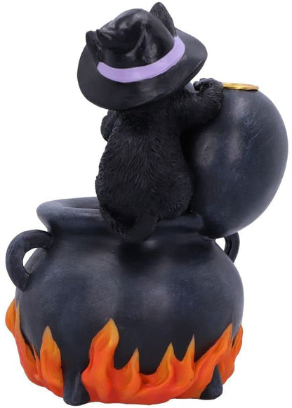 Familiar Brew Black Cat Backflow Incense Burner 18Cm