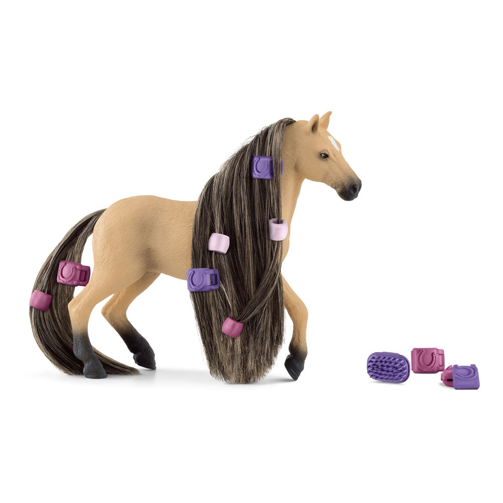 schleich 42580 HORSE CLUB Sofia's Beauties Figurine Schleich de Jument Andalouse à coiffer - Coffret avec Figurine Cheval et Accessoires - Pour Enfants à Partir de 5 ans