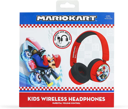 OTL Technologies MK0983 Mario Kart Wireless Kids Headphones - Red