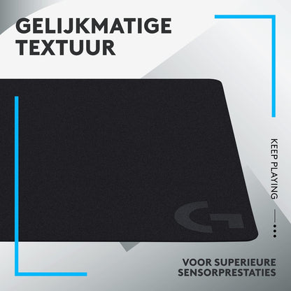 Logitech G G240 Cloth Gaming Mouse Pad, Optimised for Gaming Sensors, Moderate Surface Friction, Non-Slip Mouse Mat, Mac and PC Gaming Accessories, 340 x 280 x 1 mm