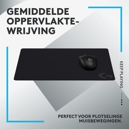 Logitech G G240 Cloth Gaming Mouse Pad, Optimised for Gaming Sensors, Moderate Surface Friction, Non-Slip Mouse Mat, Mac and PC Gaming Accessories, 340 x 280 x 1 mm