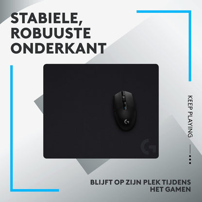 Logitech G G440 Hard Gaming Mouse Pad, Optimised for Gaming Sensors, Low Surface Friction, Non-Slip Mouse Mat, Mac and PC Gaming Accessories, 340 x 280 x 5 mm