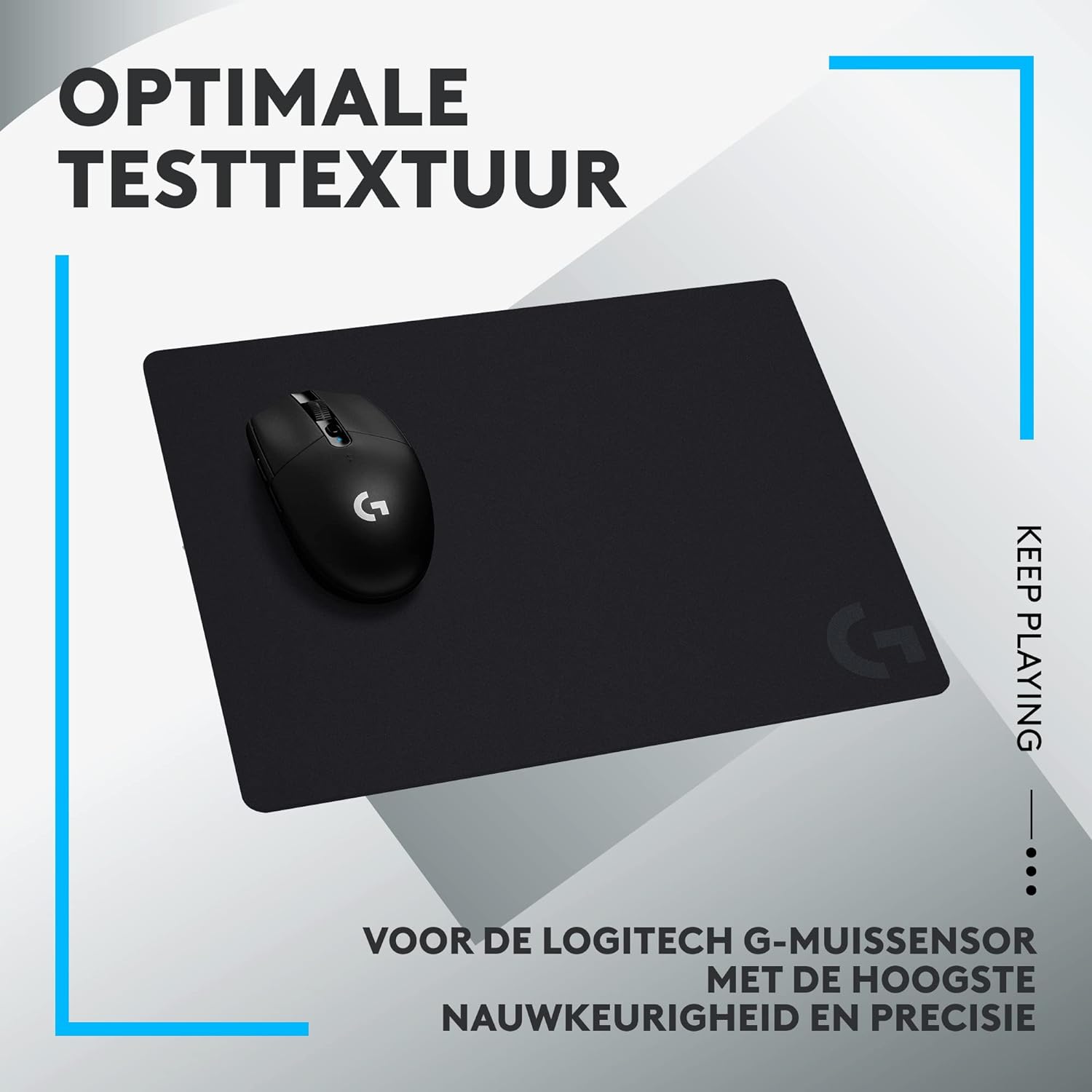 Logitech G G440 Hard Gaming Mouse Pad, Optimised for Gaming Sensors, Low Surface Friction, Non-Slip Mouse Mat, Mac and PC Gaming Accessories, 340 x 280 x 5 mm