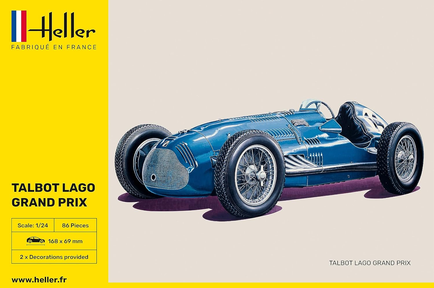 Heller Coche Kit de Modelo de plástico Talbot Lagot GP, 1:24 Scale (80721