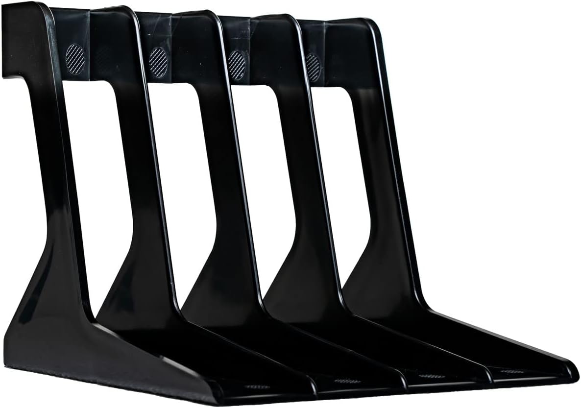 VINYL STAND- 7 INCH SINGLE RACK (SHAPED - HIPS PLASTIC) BLACK