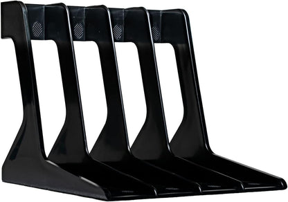 VINYL STAND- 7 INCH SINGLE RACK (SHAPED - HIPS PLASTIC) BLACK