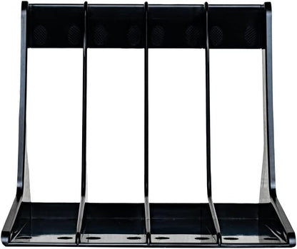 VINYL STAND- 7 INCH SINGLE RACK (SHAPED - HIPS PLASTIC) BLACK